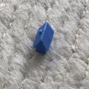 Miniature Blue House Figurine